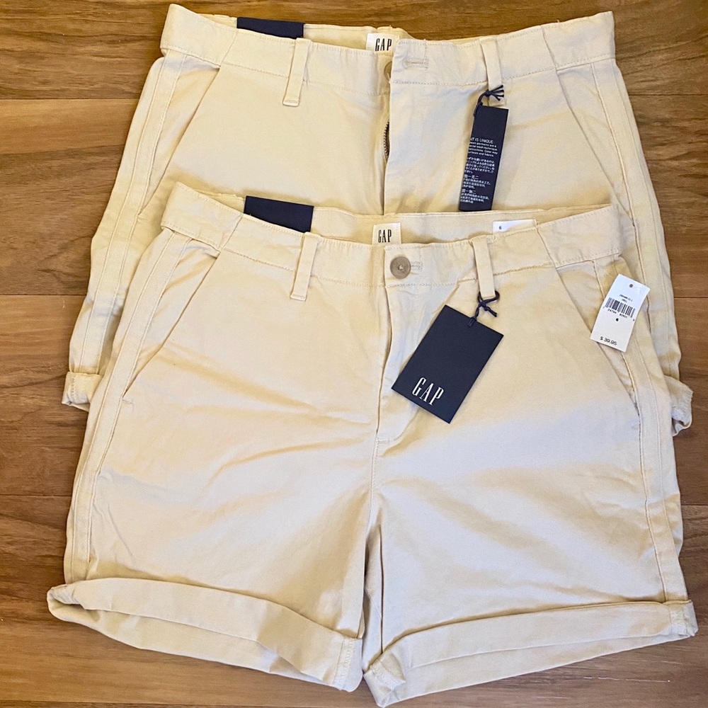 2 Gap Girlfriend Chino Shorts